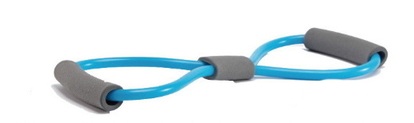 LIVEUP soft expander, ósemka, poziom trudności Hard – niebieski, 1 szt.