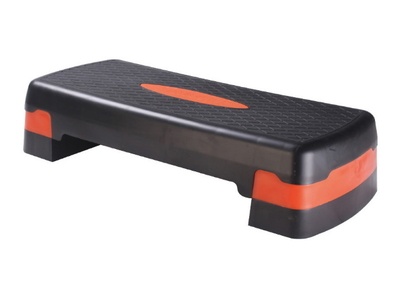 LIVEUP Step schodek 68x28cm, czarno–pomarańczowy