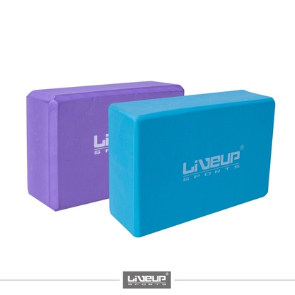 LIVEUP Kostka piankowa do jogi – fioletowa