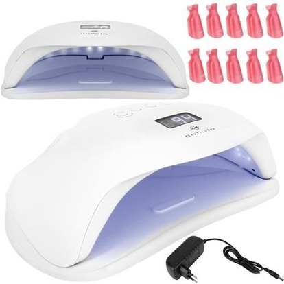 Beautylushh SunX Plus UV Lampa 36 LED 72W z klipsami biała