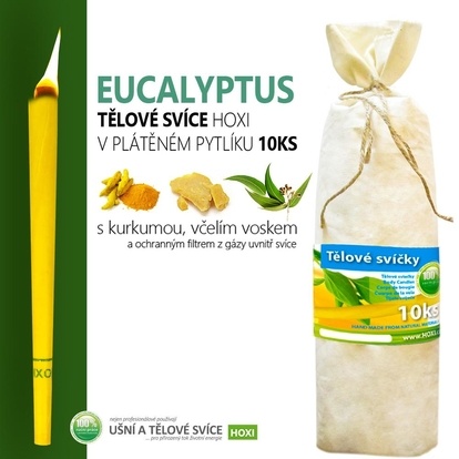 Świece do ciała HOXI z eukaliptusem - 10 szt