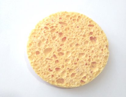 Eurostil Gąbka do demakijażu żółta 7 cm, 12 szt.
