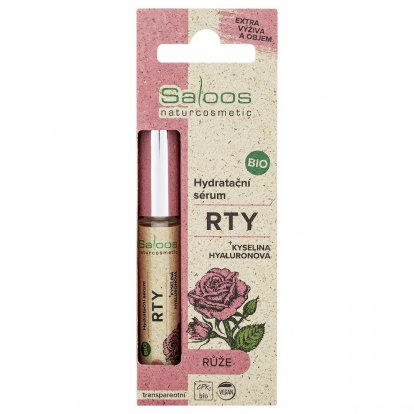 Saloos Bio Nawilżające serum do ust - Róża 7ml