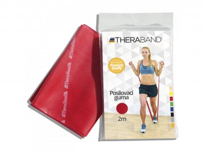 THERA-BAND guma do ćwiczeń 2 m, czerwona, opór średnio mocny