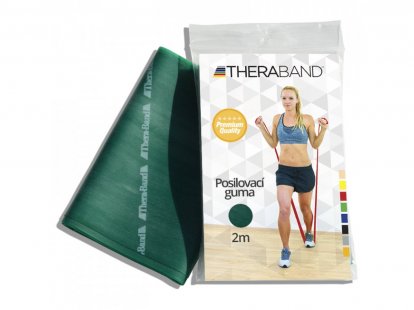 THERA-BAND guma do ćwiczeń 2 m, zielona, opór mocny