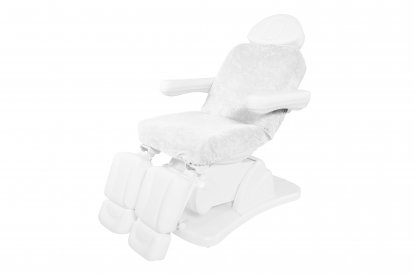 Pokrowiec frotte na oparcie i siedzisko foteli do pedicure A6 - biały