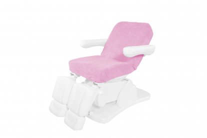 Pokrowiec frotte na siedzisko i oparcie foteli do pedicure A6 - różowy