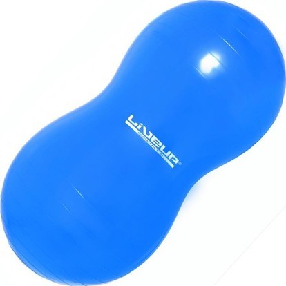 LIVEUP Gym Ball Peanut Piłka gimnastyczna 90 x 45 cm – niebieska