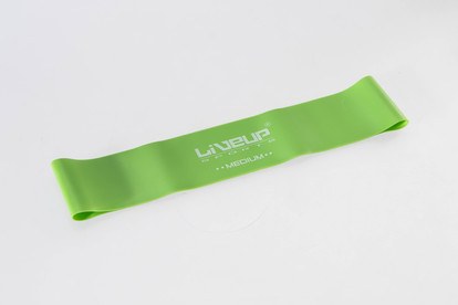 LIVEUP Guma do ćwiczeń aerobik S3650CZ 500x50 x 0,6mm – zielona