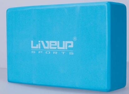 LIVEUP Kostka do jogi z pianki – niebieska