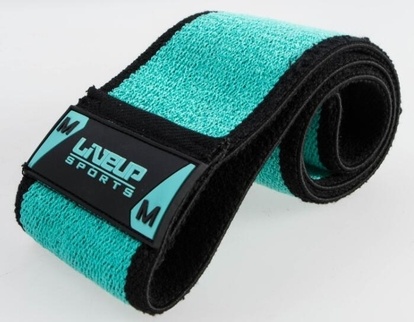 LIVEUP HIP BAND Pas oporowy/guma do ćwiczeń, rozmiar M, 37cm – zielono–czarny