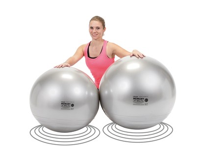 Gymnic Memory Ball Piłka gimnastyczna 55 cm – srebrna